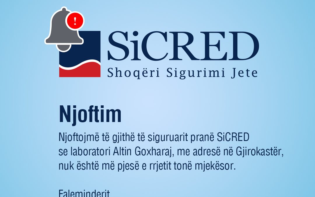 Notice of change in the SiCRED Medical Network!